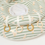Sunnylife: Interactive Baby Float Duck - Sage Stripe