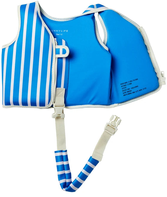Sunnylife: Float Vest 1-2 Years Tino the Tiger - Blue