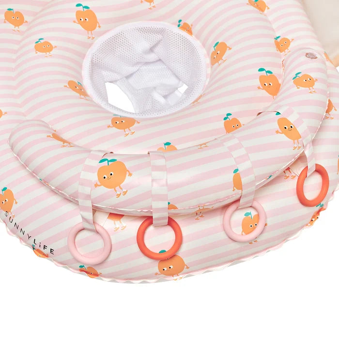 Sunnylife: Interactive Baby Float Poppy the Peach - Pink Stripe