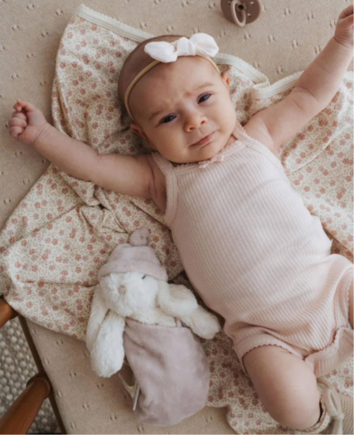 Snuggle Bunnies Sleeping Penelope  - Blush (20cm)