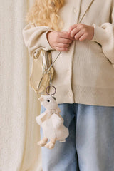 Snuggle Bunnies Rosie the Duck Key Charm with Neck Bow