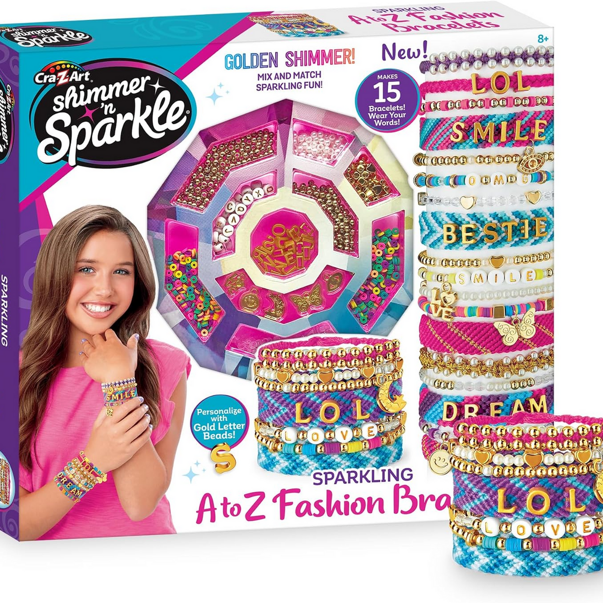 Shimmer 'n Sparkle Sparkling A-Z Fashion Bracelets - Deluxe Set