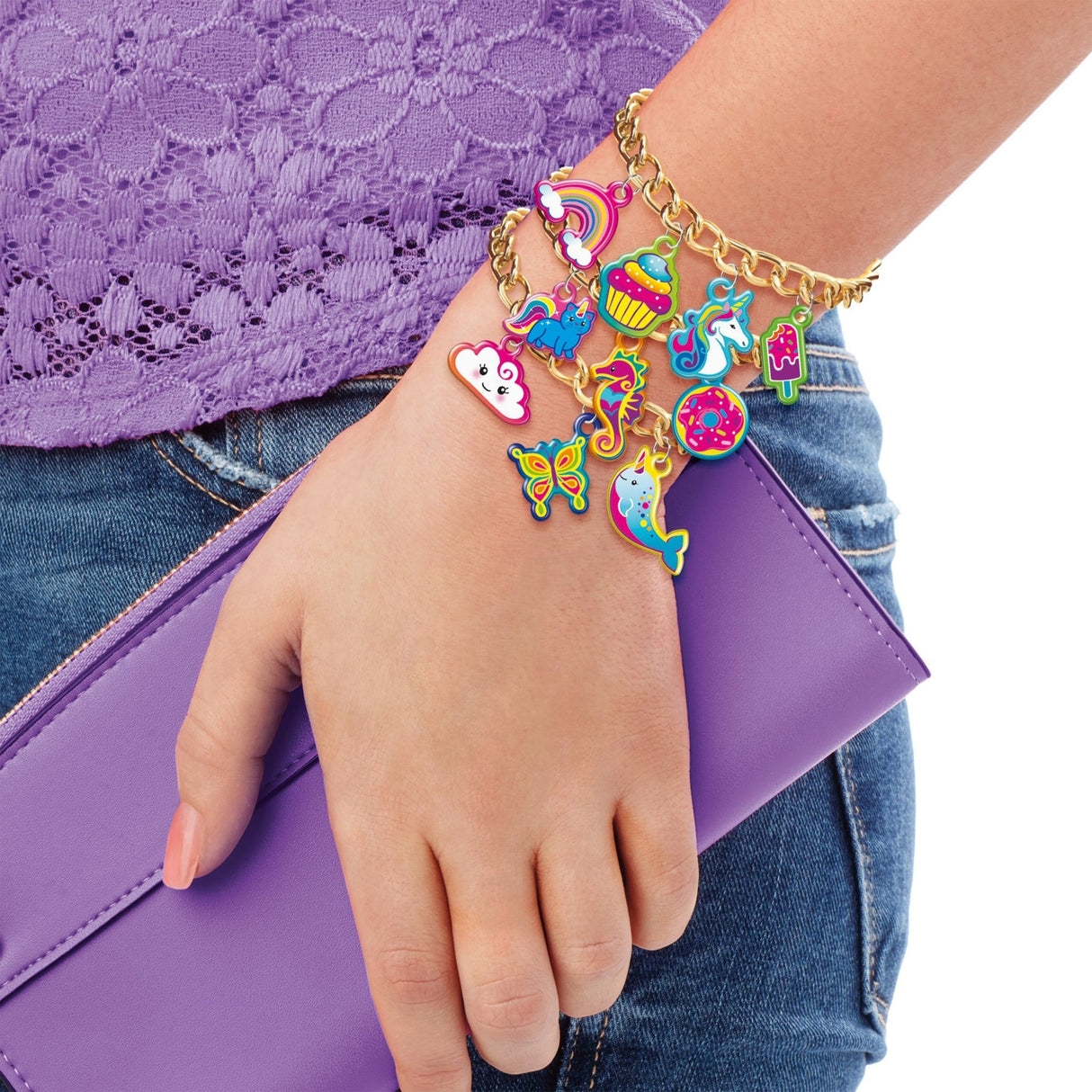 Shimmer 'n Sparkle Design & Make Puffy Charm Bracelets