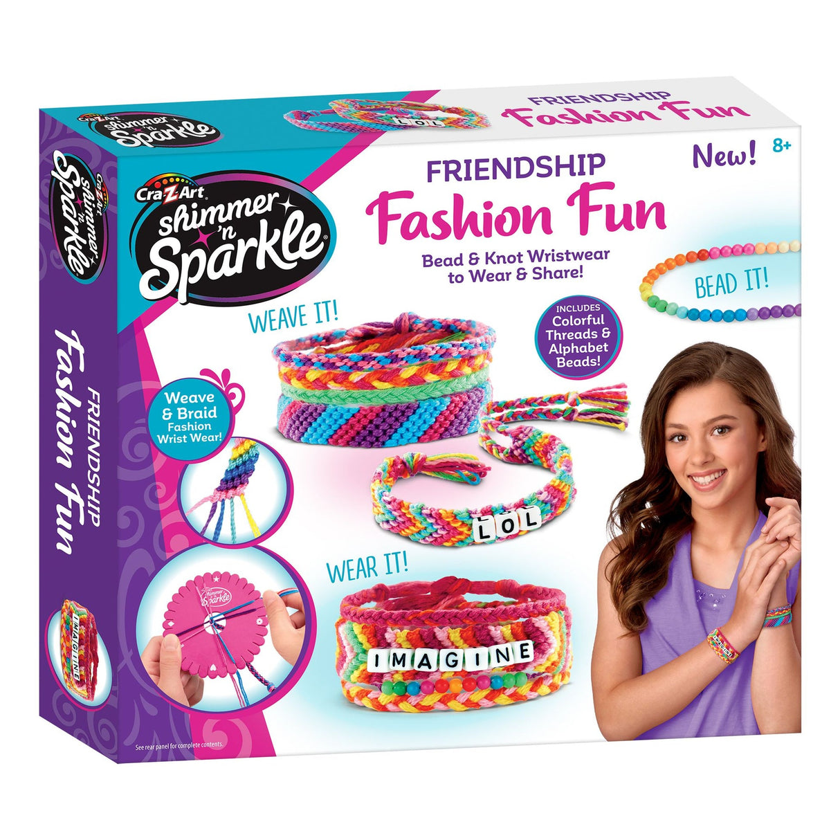 Shimmer 'n Sparkle A - Z Fashion Bead Bracelet Starter Set