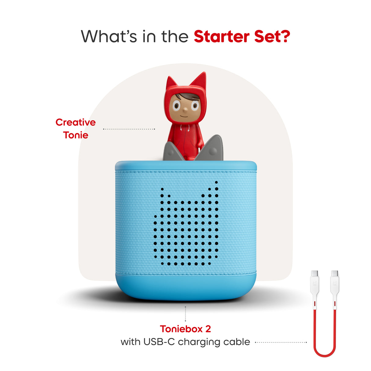 tonies: Toniebox 2 Sky Blue Starter Set - Creative Tonie Rubie