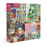 eeBoo: Strawberry Kitchen Square Puzzle - 1000pc