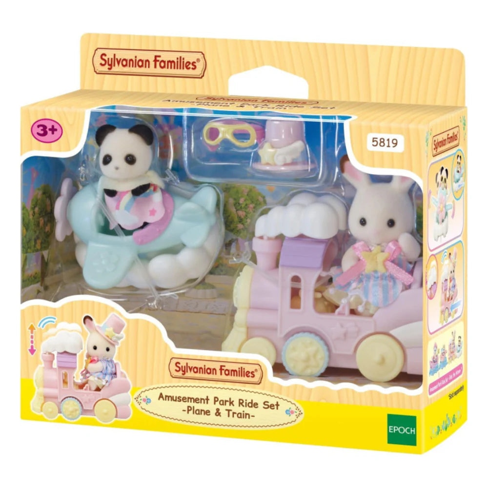 Sylvanian Families: Amusement Park Ride Set - Plane & Train