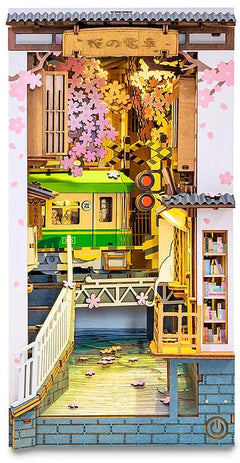 Rolife Sakura Densya Book Nook DIY Miniature Puzzle - (TGB01)