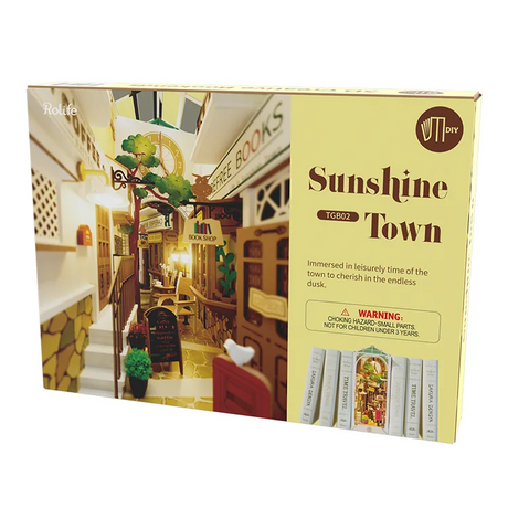 Rolife Sunshine Town Book Nook DIY Miniature Puzzle - (TGB02)