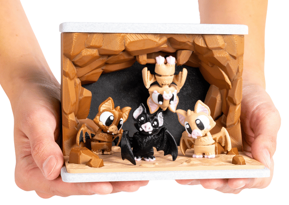 Turtle Creations: Bat Cave & 4 Bats