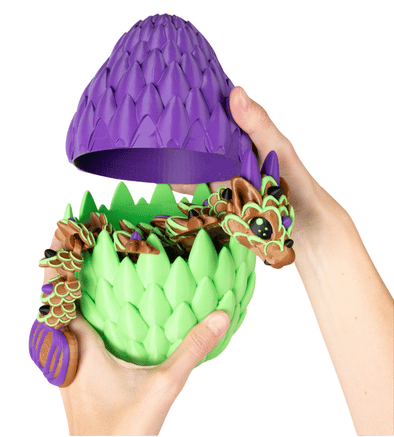 Turtle Creations: Halloween Pumpkin Cookie Dragon Witch Pumpkin In An Purple Pumpkin Egg - Large