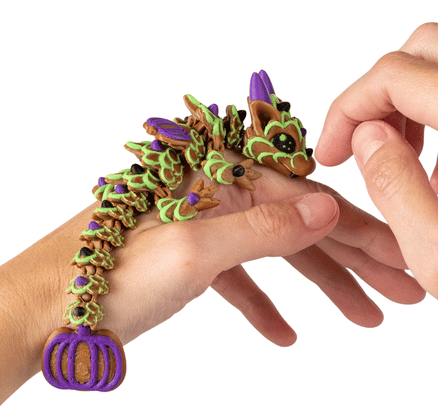Turtle Creations: Halloween Pumpkin Cookie Dragon Witch Pumpkin - Small