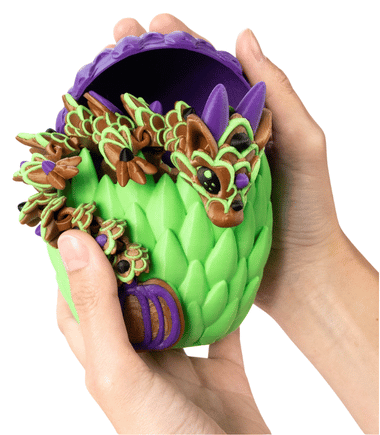 Turtle Creations: Halloween Pumpkin Cookie Dragon Witch Pumpkin In An Purple Pumpkin Egg - Regular