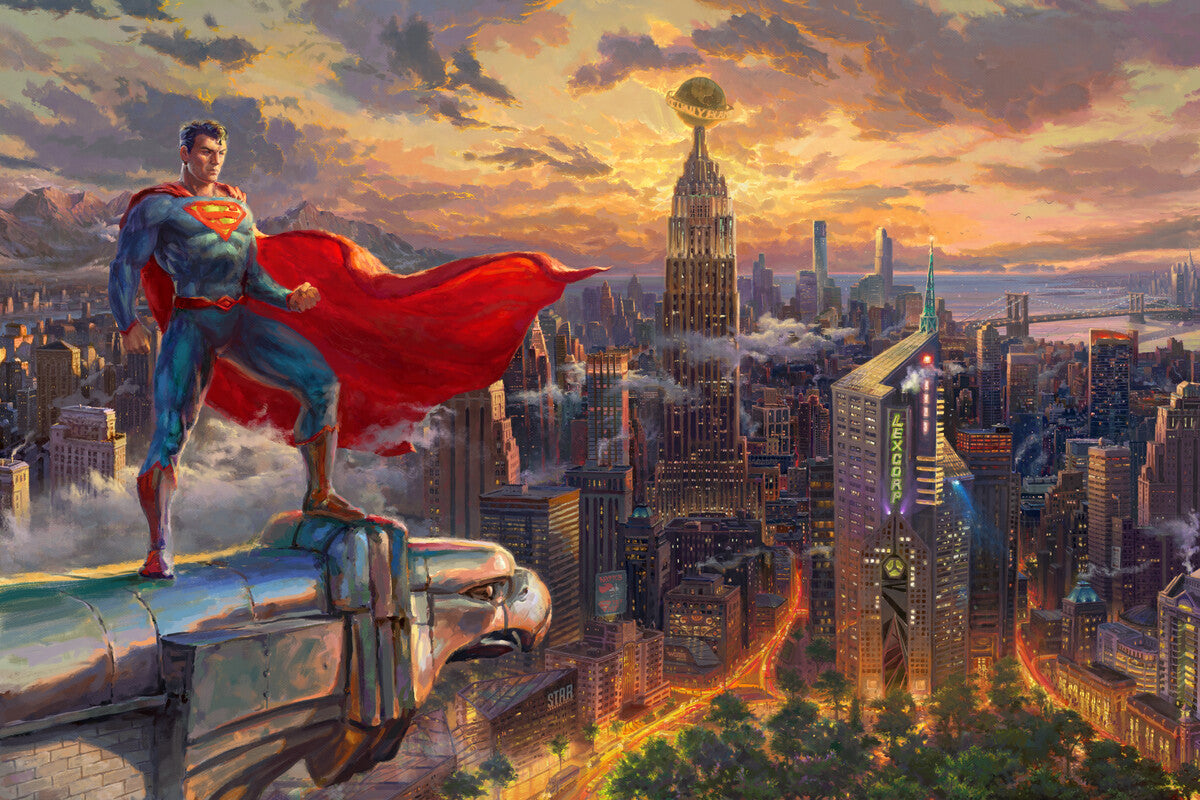 Harlington Thomas Kinkade PQ DC Comics Superman Protector of Metropolis 1000 pieces