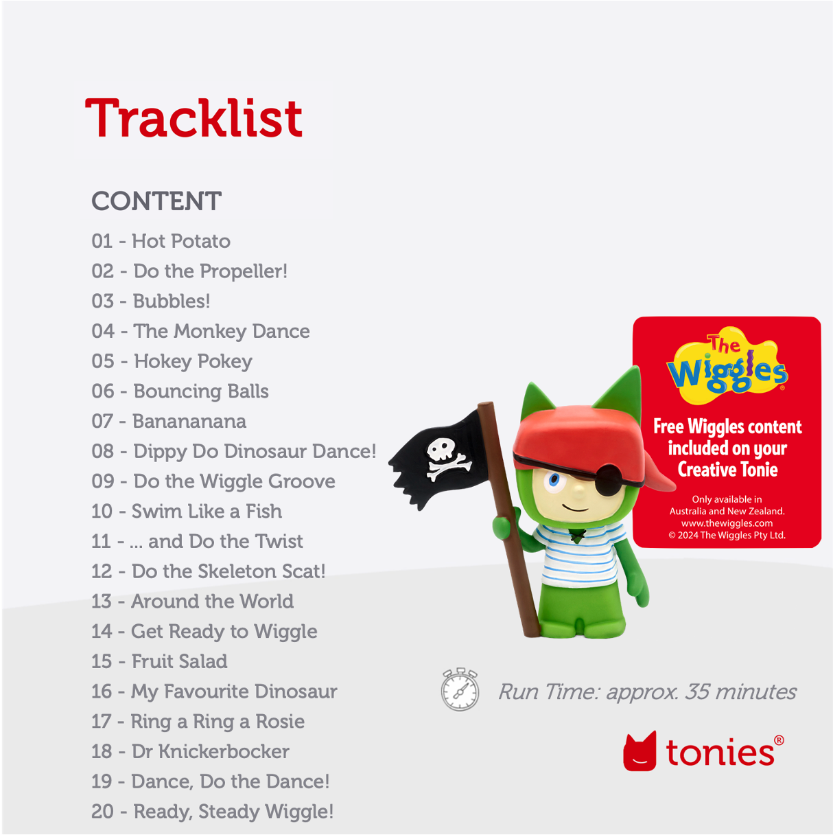 tonies: Creative Tonie x The Wiggles - Pirate Tonie Audio Character