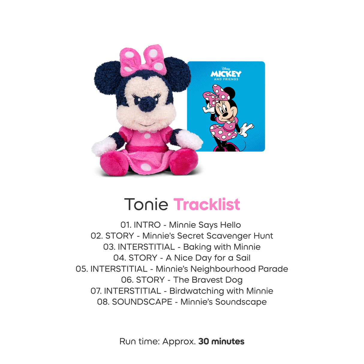 tonies: Tonies Cuddle Plush – Disney Minnie Mouse