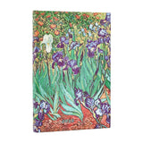 2026 Van Gogh's Irises Mini 12-month Horizontal Hardcover Flexi Dayplanner 2026 (Elastic Band Closure)