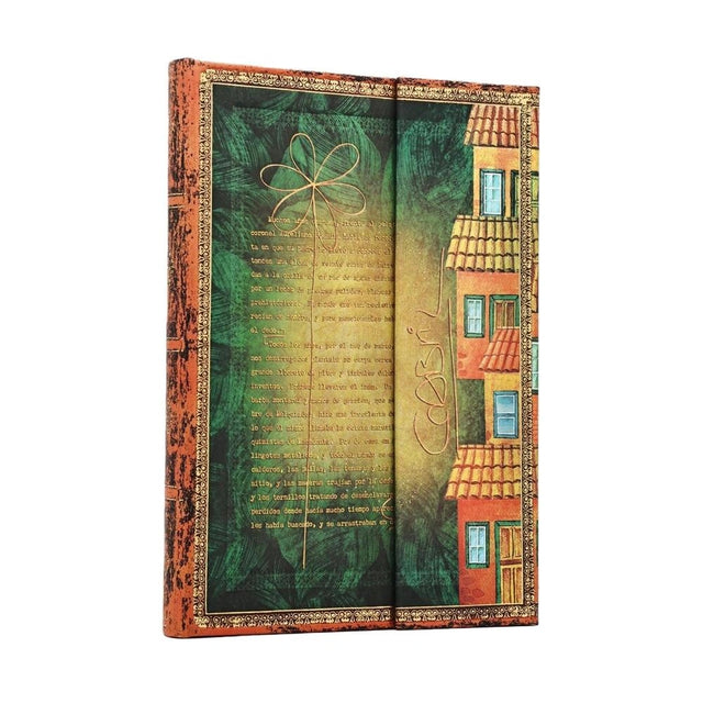 Garcia Marquez, One Hundred Years of Solitude (Embellished Manuscripts Collection) Midi Lined Hardcover Journal (Elastic Band Closure)