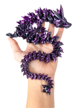 Turtle Creations: Crystal Dragon - Black & Purple / Small