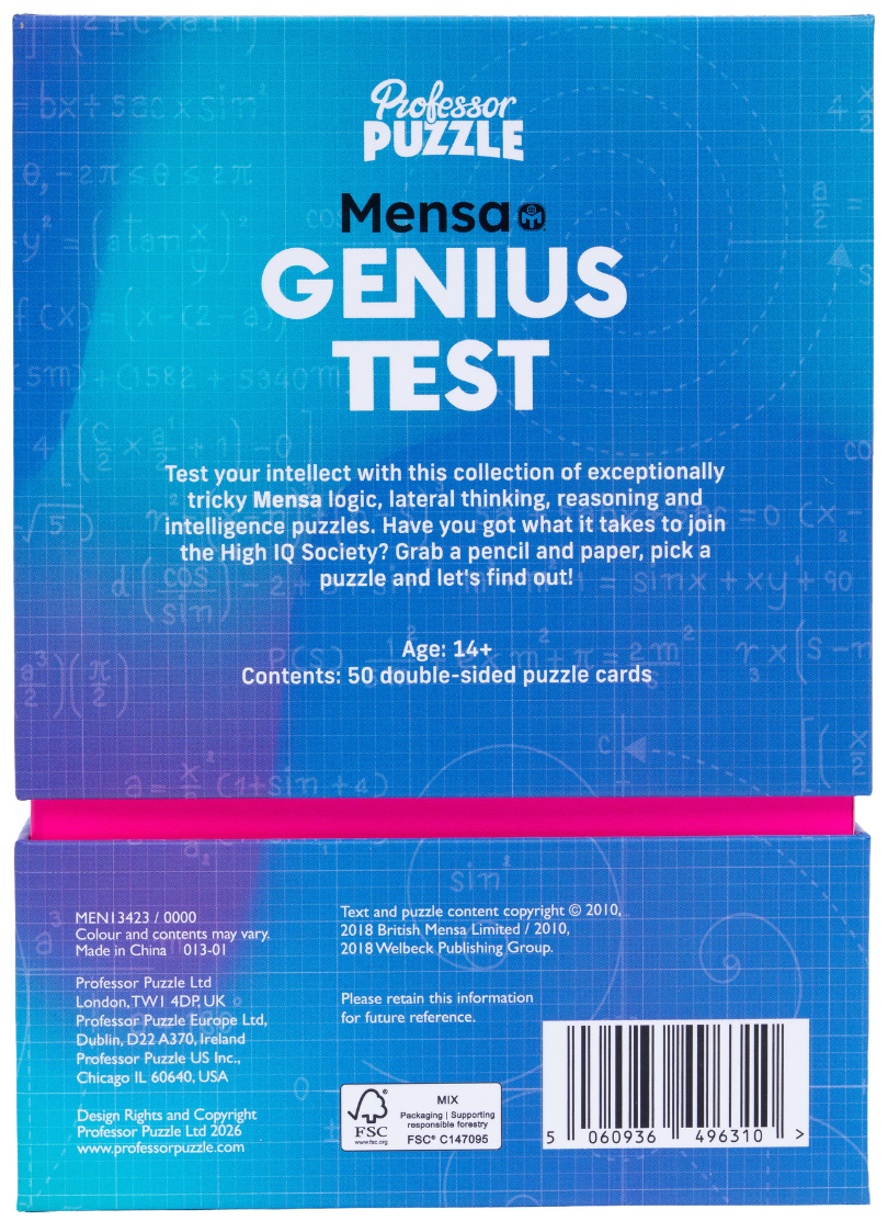 Professor Puzzle: Mensa Genius Test