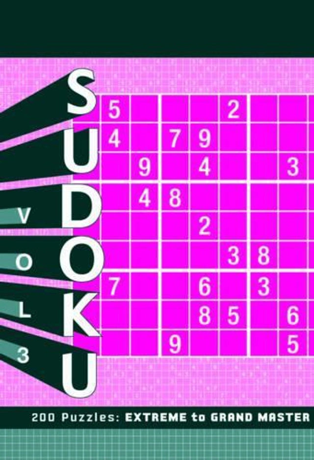 Sudoku Vol 3 Extreme to Grand Master