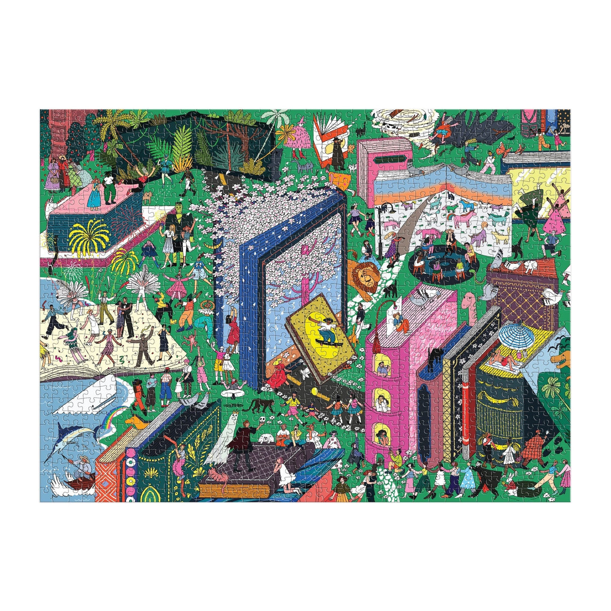 Galison Book World Puzzle - 1000 Piece