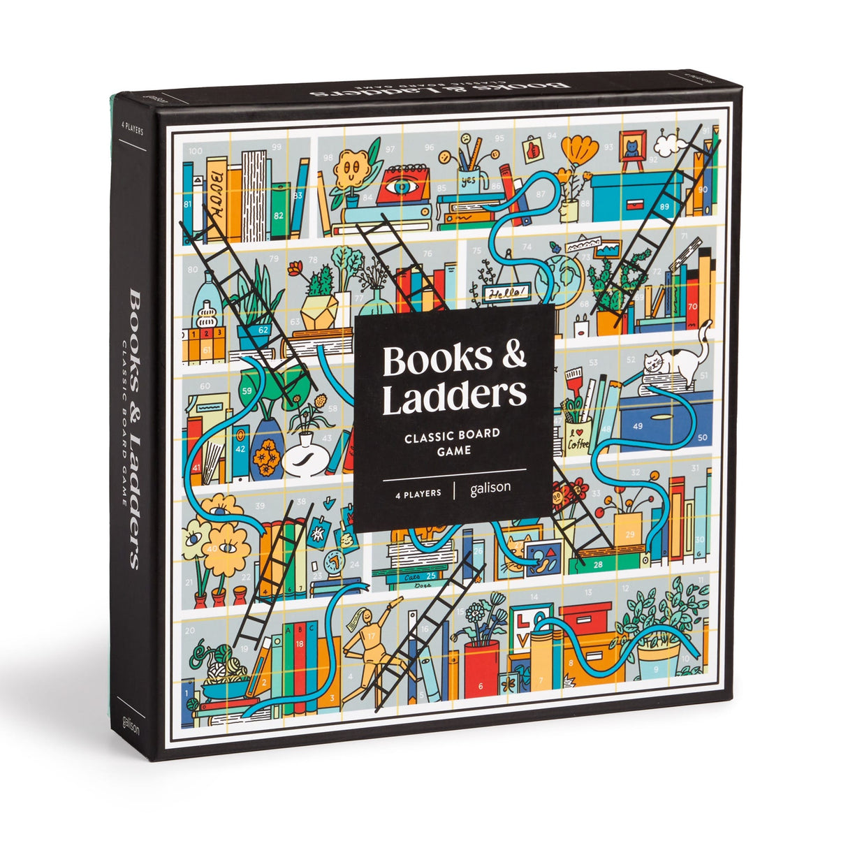 Galison Books and Ladders Classic Board Game