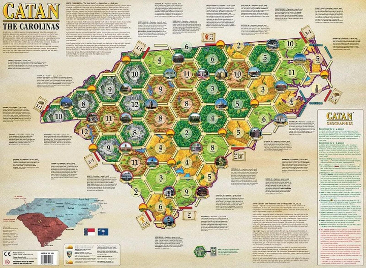 Catan Geographies - The Carolinas Expansion (6 Pack)