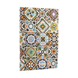 2026 Porto (Portuguese Tiles) Maxi 18-month Vertical Softcover Flexi Dayplanner 2025-2026 (Elastic Band Closure)
