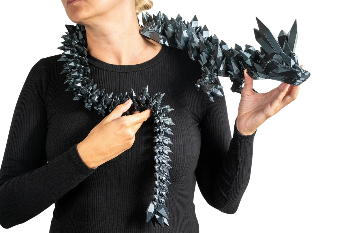 Turtle Creations: Jumbo Dragon - Jumbo Crystalwing Dragon (Obsidian)