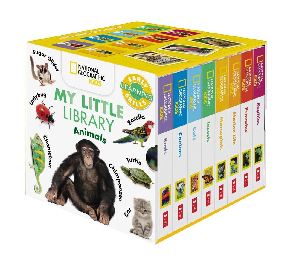 Library Cube National Geographic Kids: My Little 8-Book Animal Library Cube (Disney ...