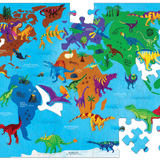 Mudpuppy: Dinosaur World Geography - 80pc Puzzle
