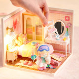 Rolife: Lovely Pink Bedroom - Super Creator Plastic DIY Miniature Puzzle
