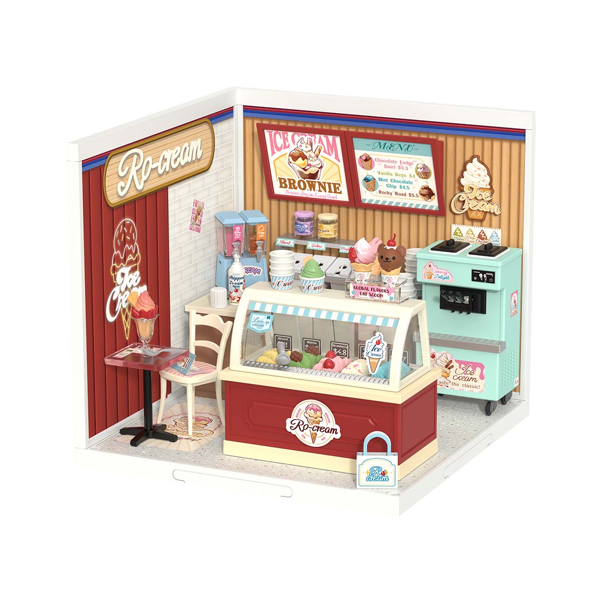 Rolife: Flavorful Ice Cream - Super Creator Plastic DIY Miniature Puzzle