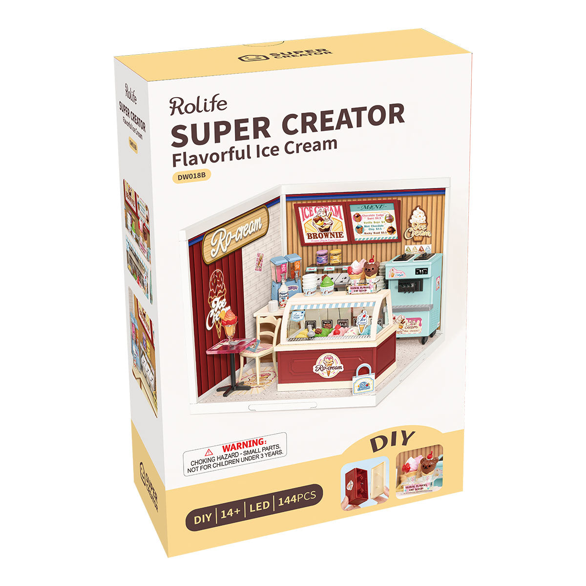 Rolife: Flavorful Ice Cream - Super Creator Plastic DIY Miniature Puzzle