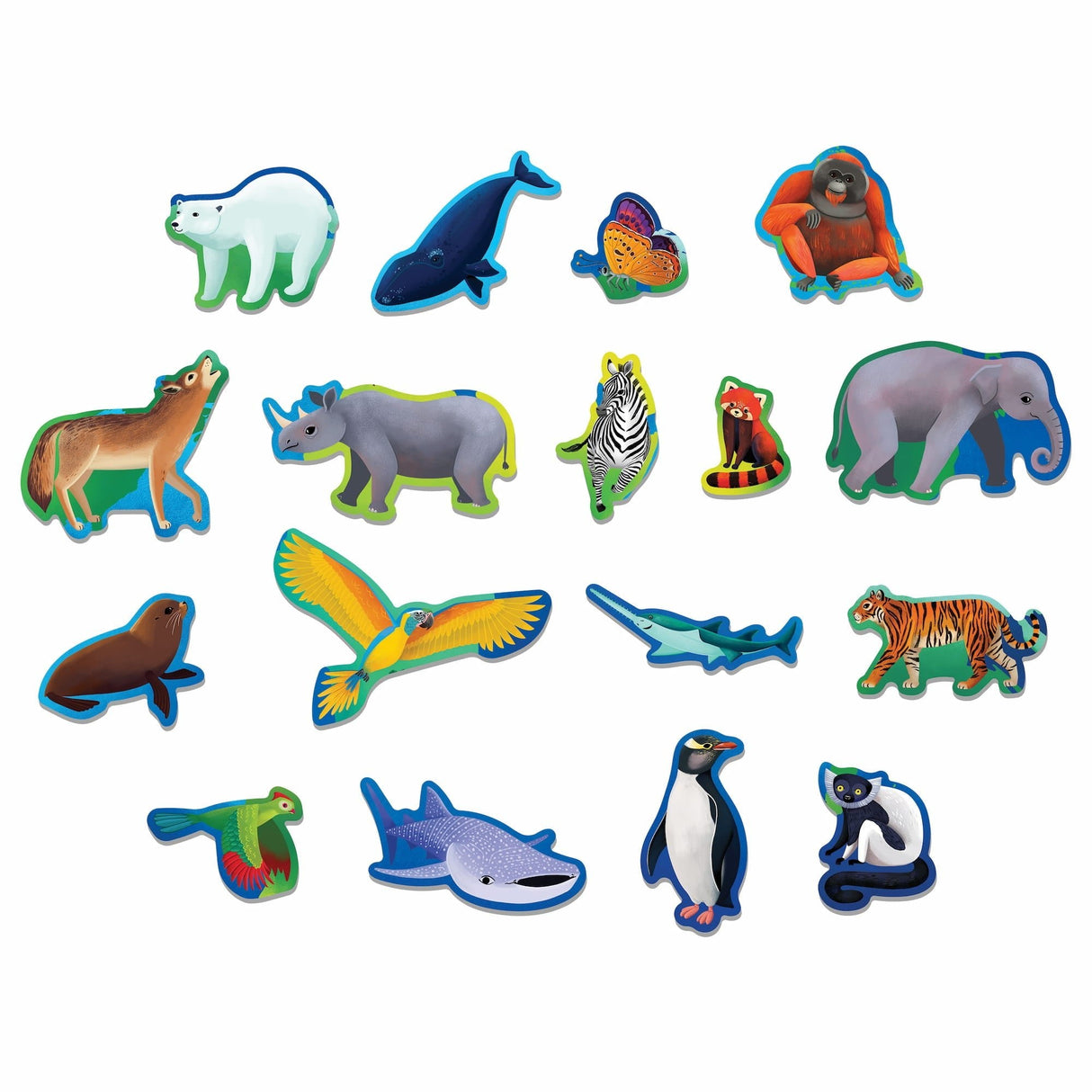 MudPuppy: Endangered Species Around the World Geography Puzzle - 80 Piece