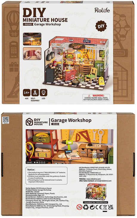 Rolife Garage Workshop DIY Miniture Puzzle - (DG165)