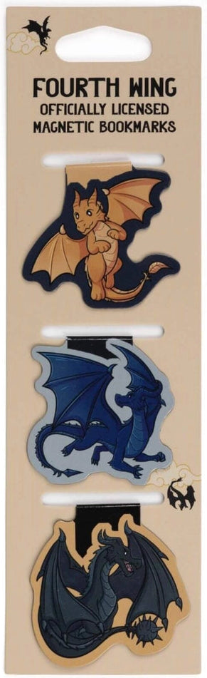 Fourth Wing Dragons Magnetic Bookmark Set