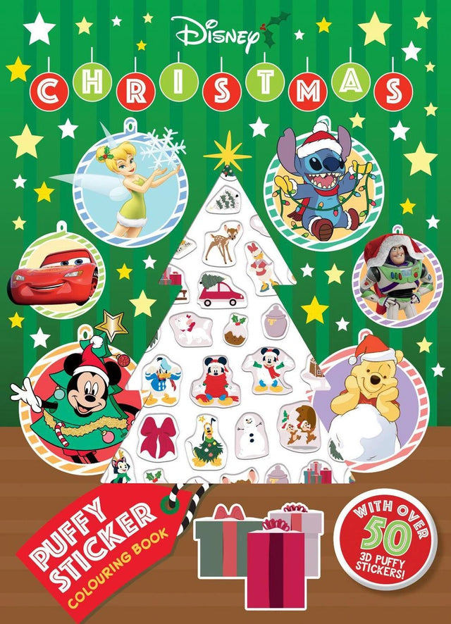 Disney Christmas: Puffy Sticker Colouring Book