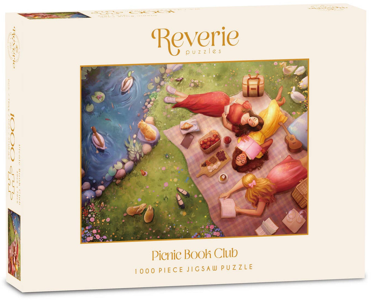 Reverie Puzzles: Picnic Book Club Jigsaw Puzzle - 1000 Pieces