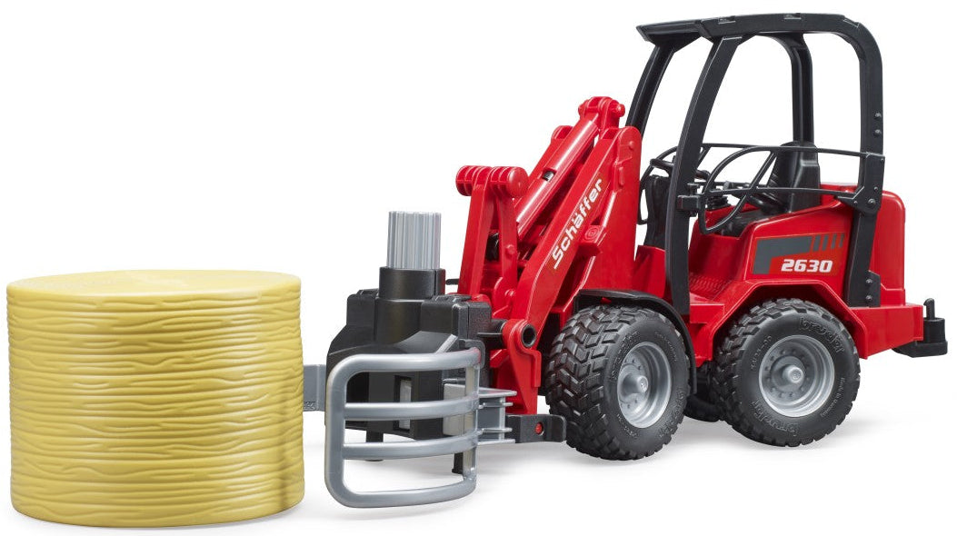 Bruder: Schaffer Compact Loader & Bale Gripper & Bale