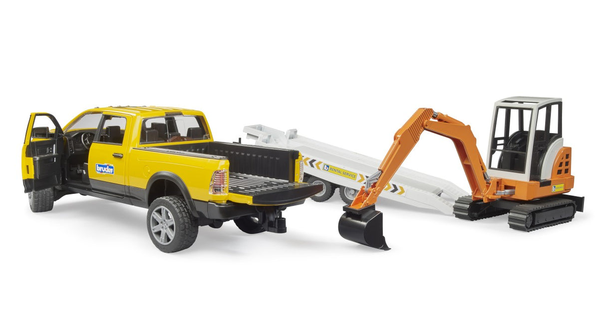 Bruder: RAM Rental Service with Mini Excavator