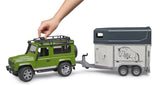 Bruder: Land Rover Defender & Horse Trailer