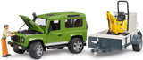 Bruder: Land Rover Defender with Trailer & JCB Excavator