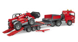 Bruder: Man Low Loader Truck w Manitou Telescopic Loader
