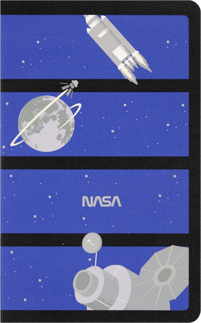 Moleskine LE NASA Large Volant Journal Plain Glow in the Dark