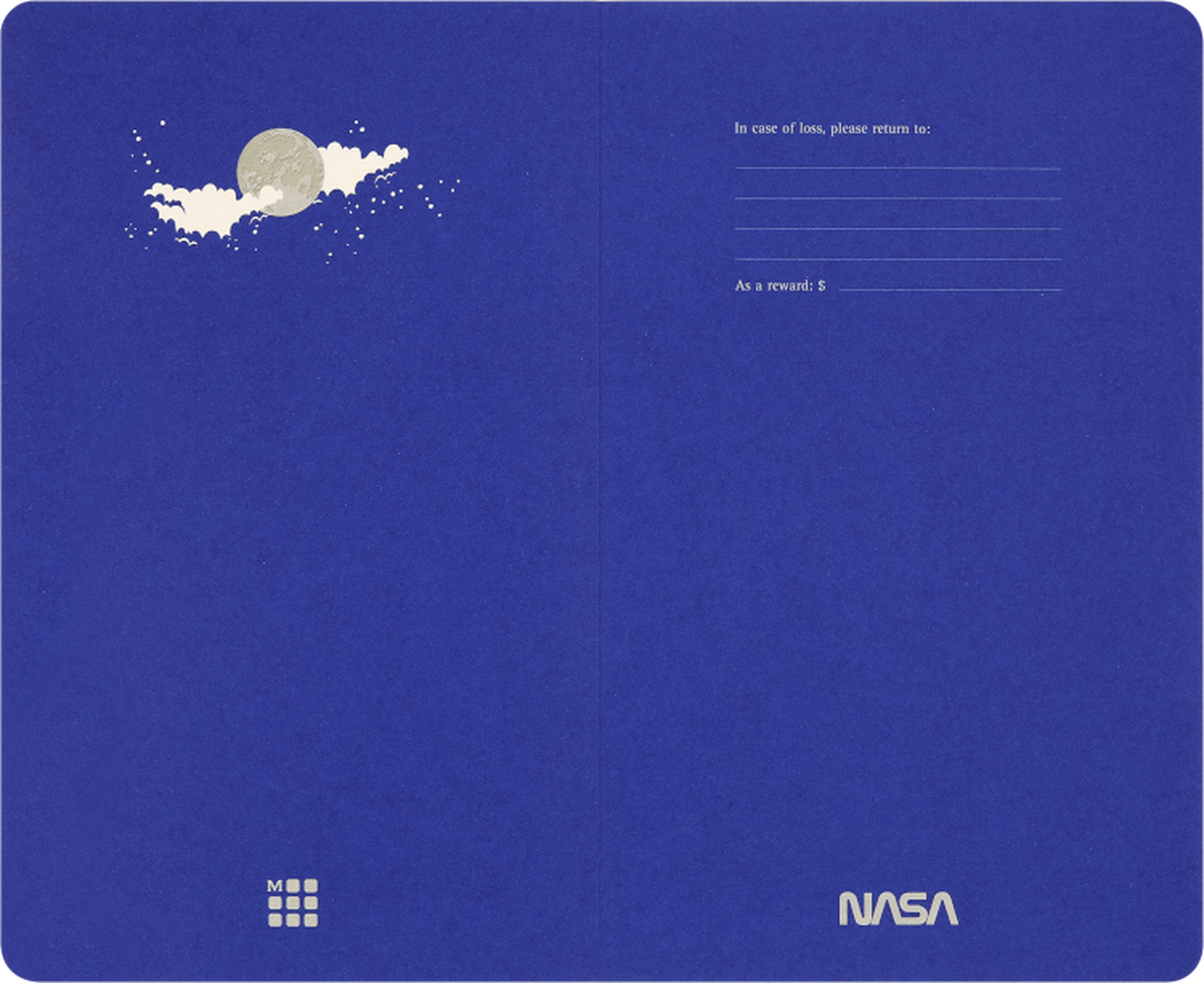 Moleskine LE NASA Large Volant Journal Plain Glow in the Dark