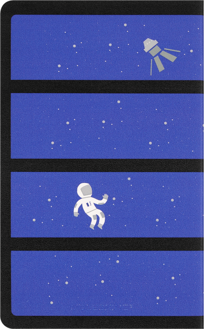 Moleskine LE NASA Large Volant Journal Plain Glow in the Dark