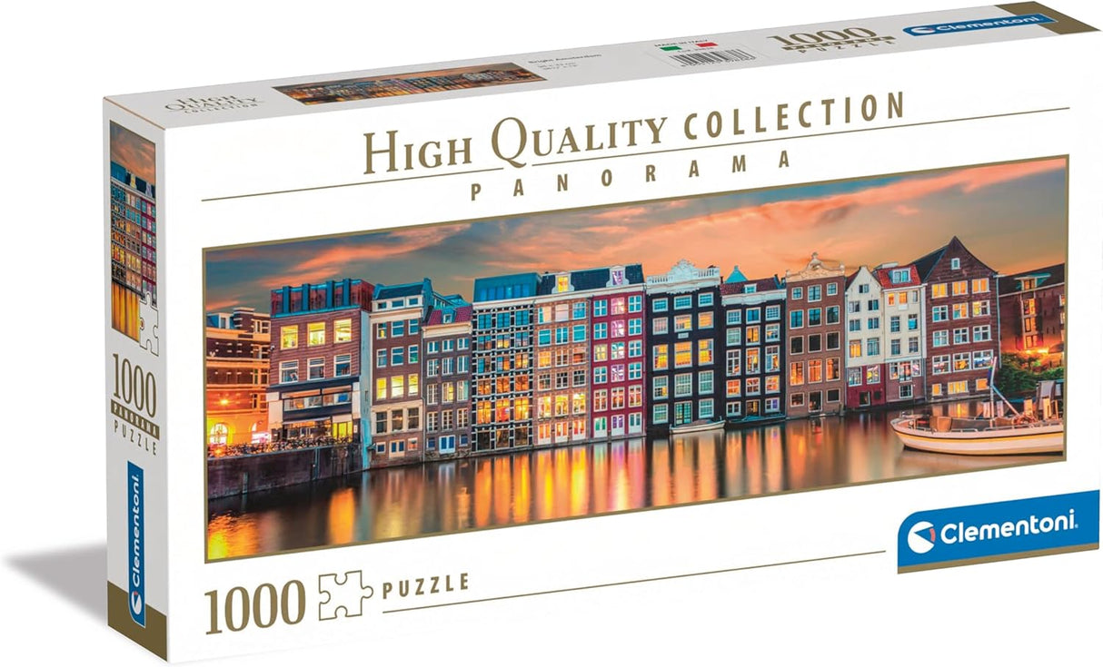Clementoni Bright Amsterdam Jigsaw Puzzle - 1000 Piece - Panorama -  High Quality Collection - (39838)