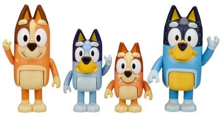 Bluey Figure 4 Pack - Bluey & Family